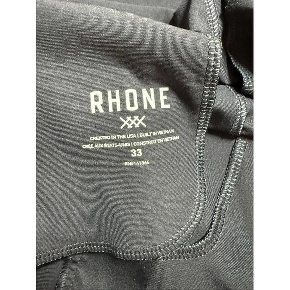 Rhone Commuter Pants 33 Performance Golf Stretch Chino Tapered Pockets Black - Picture 3 of 5